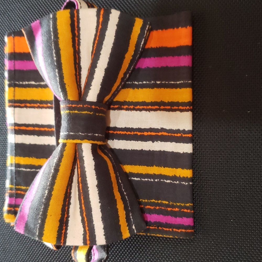 Striped Multicolor Bow Tie